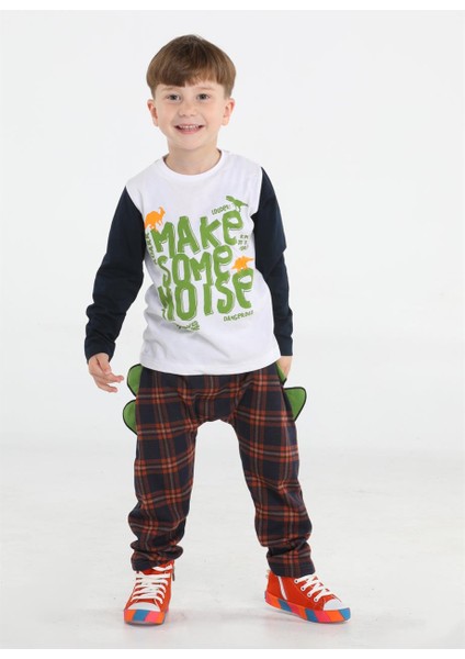 Some Noise Ekose Pantolon + T-Shirt Takım