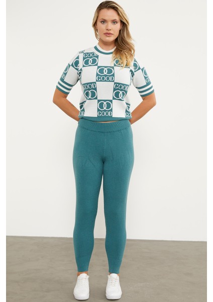 Jogger Triko Pantolon - Yeşil