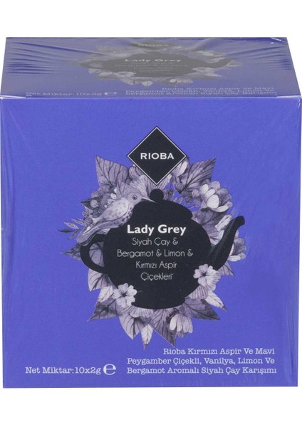 Rıoba Lady Grey Poşet Çay 10LU 2g