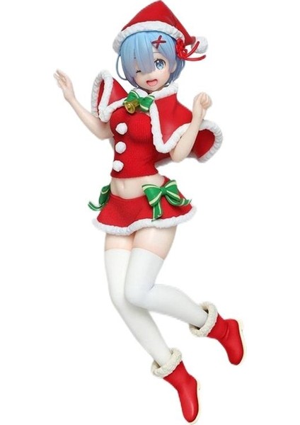 Anime Noel Rem Şekil 23CM Pvc Noel Suit Güzel Model Oyuncaklar Bebek Noel Hediyesi