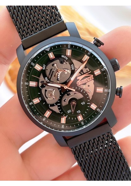 BLKT.2.702 Çelik Kordon Yeşil Kadran Kararmaz Renk Atmaz Yapmaz Fonksiyonları Aktif Erkek Kol Saati fırsatları