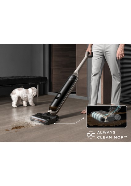 eufy Clean MACH V1 Ultra Buharlı Paspaslı Kablosuz Süpürge - T2770 (Anker Türkiye Garantili)