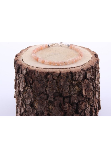 Sertifikalı Güneş Taşı ( Taşlar) Doğaltaş Bileklik 3 mm - B812 fırsatları