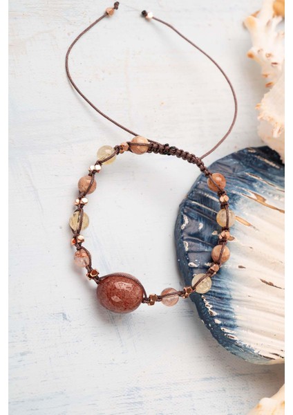 Sertifikalı Güçlü Özbenlik Bilekliği Makrome Kapama El Yapımı fırsatları