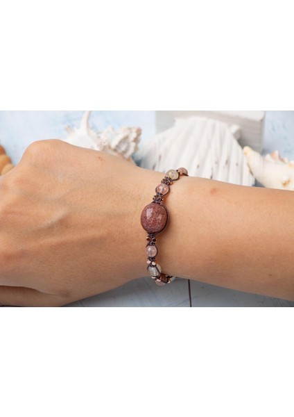 Sertifikalı Güçlü Özbenlik Bilekliği Makrome Kapama El Yapımı indirimleri