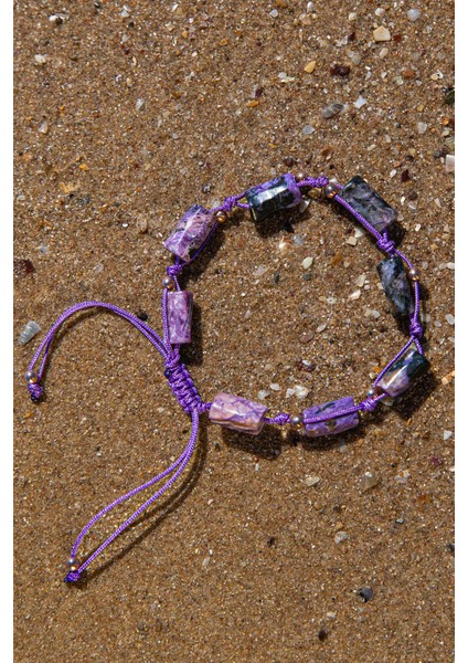 Sertifikalı Doğal Taşlı Öz Sevgi, Iç Huzur Bilekliği, Çereoit, Hematit fırsatları