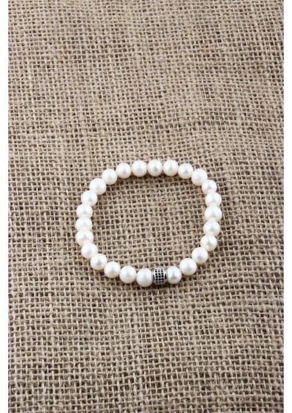 Sertifikalı Inci ( Taşlar) Doğaltaş Bileklik 8 mm fırsatları