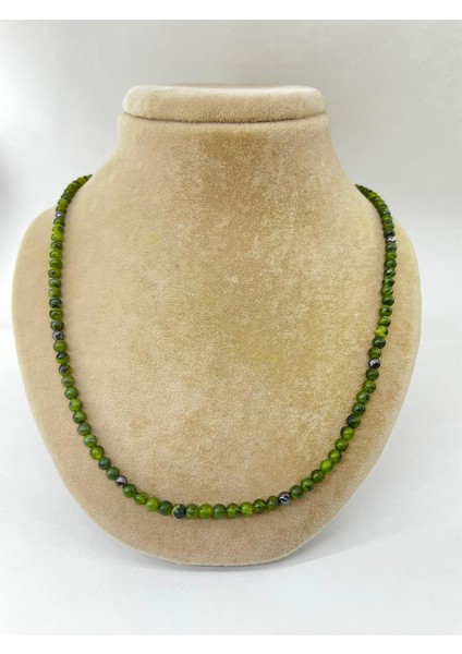 Sertifikalı Yeşim Hematit ( Taşlar) Doğaltaş Kolye Bileklik 4 Mm, M424 modelleri