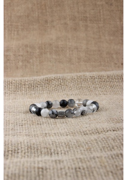 Sertifikalı Rutilli Kuvars Orjinal ( Taşlar) Doğaltaş Bileklik 8 mm fiyatları