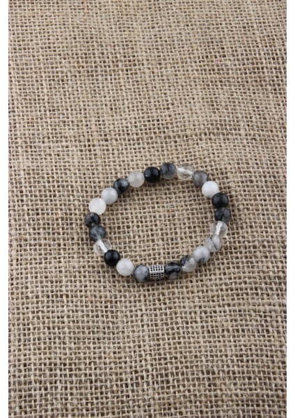 Sertifikalı Rutilli Kuvars Orjinal ( Taşlar) Doğaltaş Bileklik 8 mm modelleri