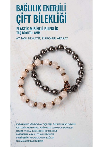 Sertifikalı Bağlılık Enerjili Çift Bilekliği