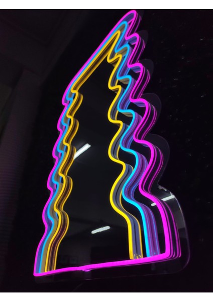 Neon Işıklı Ayna
