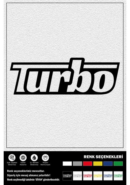 Turbo Stıcker 25 x 9 cm