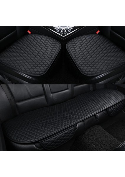 Volksvogen Jetta Mk6 2011-2018 Arası Siyah Deri Oto Koltuk Minderi