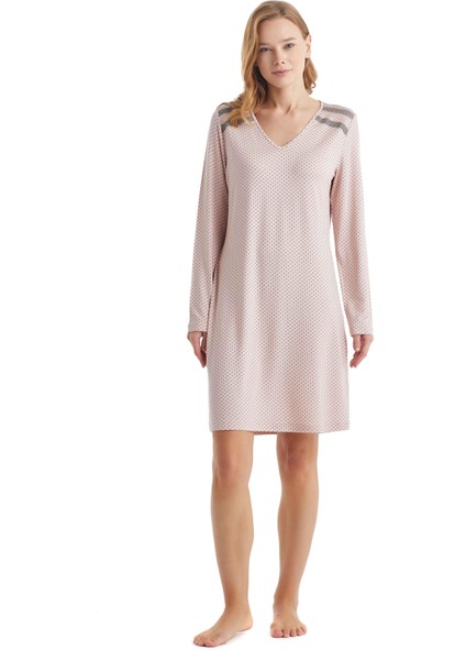 Kadın Uzun Kol Gecelik 51230