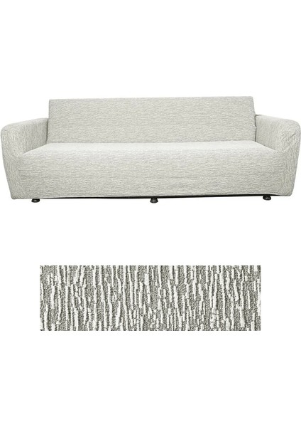 Lastikli Esnek Koltuk Kılıfı Jakarlı Düz Desen Iki Kişilik Koltuk Örtüsü