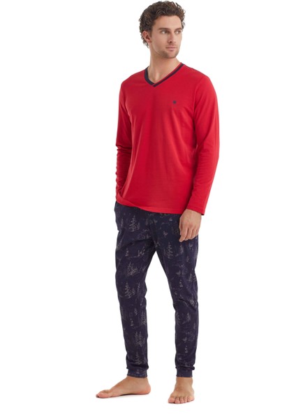 Erkek Uzun Kol Pijama Takımı 40107
