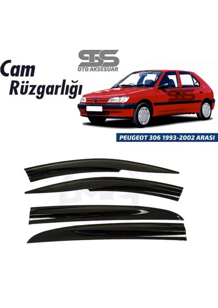 Cam Rüzgarlığı Peugeot 306 1993-2002 Arası Mügen Tip Piano Black