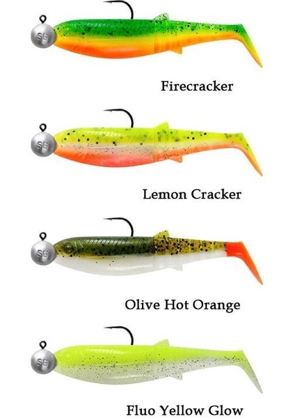 Savage Gear Cannibal Shad 6.8cm 3gr+5gr #1/0 Dark Water 4+4 Adet fiyatları