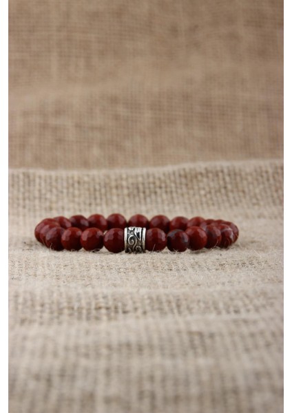 Sertifikalı Kırmızı Jasper Orjinal ( Taşlar) Doğaltaş Bileklik 8 mm fiyatları