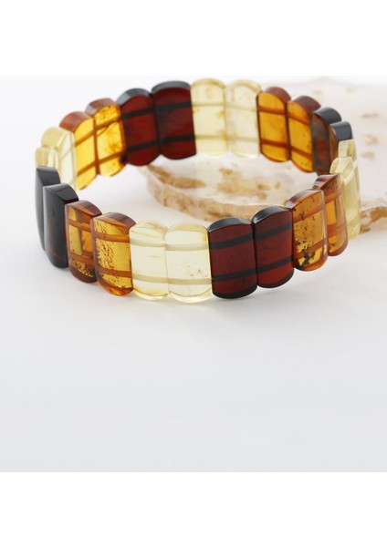 Sertifikalı Kehribar Orjinal ( Taşlar) Doğaltaş Geniş Kesim Bileklik B962 fiyatları