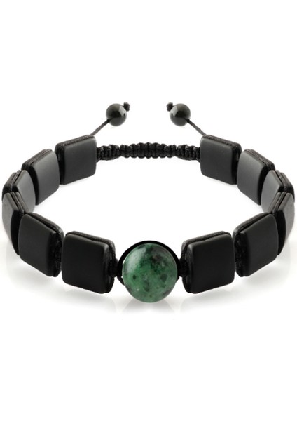 Sertifikalı Anyolit ,obsidyen Doğal Taş Bileklik 9mm