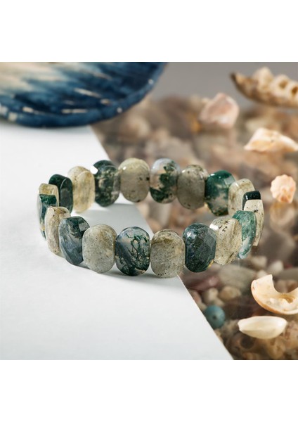 Sertifikalı Yaşam Enerjisi Doğal Taş Geniş Kesim Bileklik fiyatları