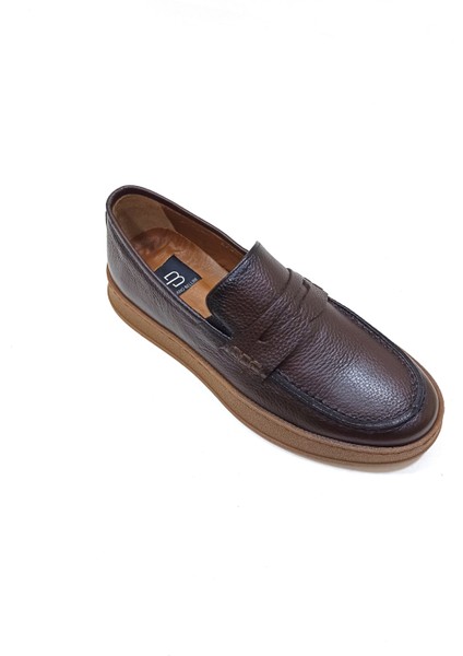 Lucıano Bellini Kahverengi Loafer Deri Erkek Ayakkabı