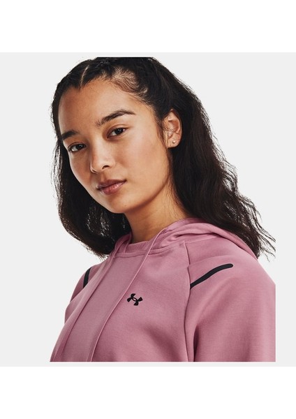 Kadın UA Unstoppable Fleece Kapüşonlu Üst 1379843-697 indirimleri