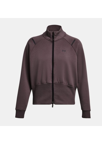 Kadın UA Unstoppable Fleece Tam Boy Fermuarlı 1379836-057