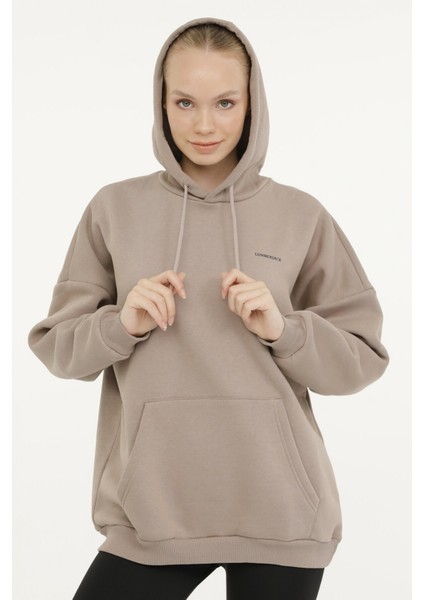 W-Marcıa Basıc Oversıze H Vizon Kadın Sweatshirt