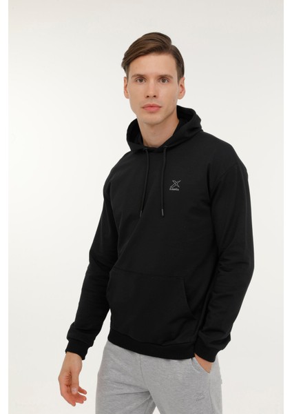 M-SN88 Bsc Hoodıe 3fx Siyah Erkek Sweatshirt