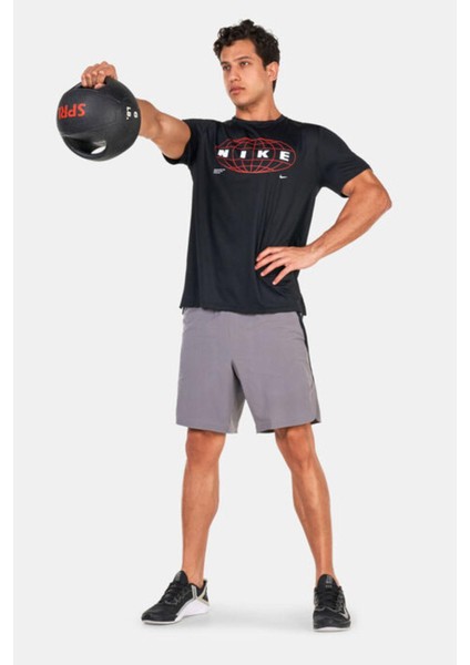 Pro Dri-Fit Graphic Sleeve Top Erkek Siyah Spor Tişört modelleri