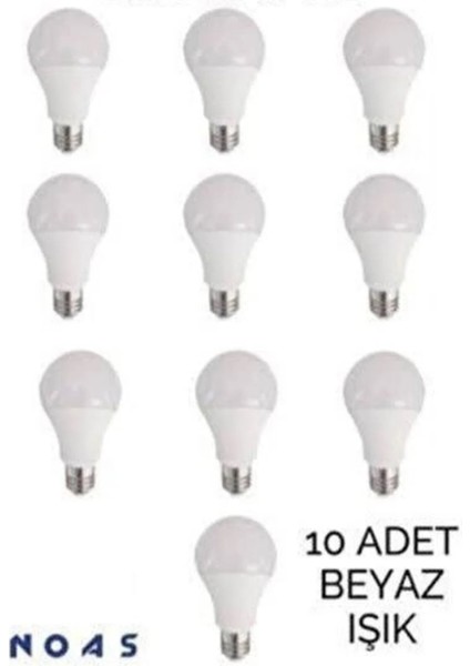 15 W LED Ampul Beyaz 6500 K 10LU Paket fiyatları