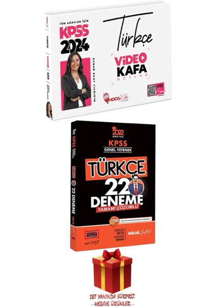 2024 Hoca Kafası KPSS Türkçe Notlar + Türkçe 22 Deneme +