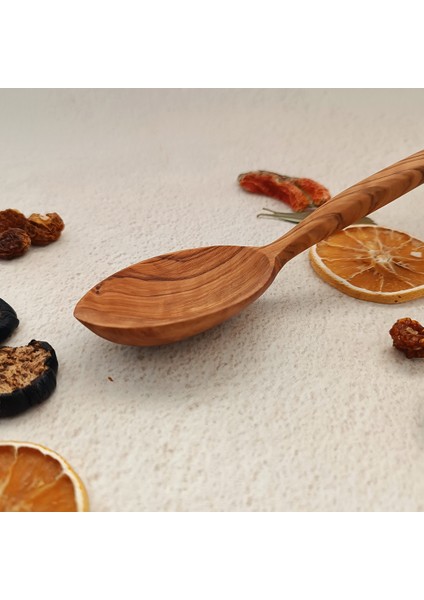 Ahşap Tahta Kaşık - El Yapımı - Zeytin Ağacı - 24 cm indirimleri