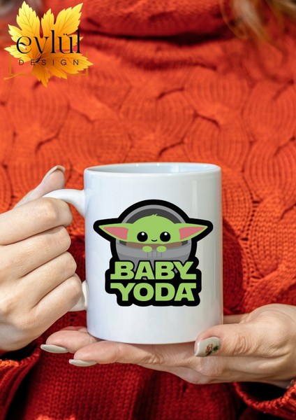 Star Wars Temalı Baby Yoda Karakter Özel Tasarım Baskılı Kupa Bardak fiyatları