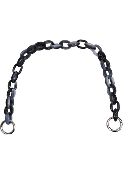 Akrilik Zincir Çanta Sapı 40CM - Siyah (1 Adet)