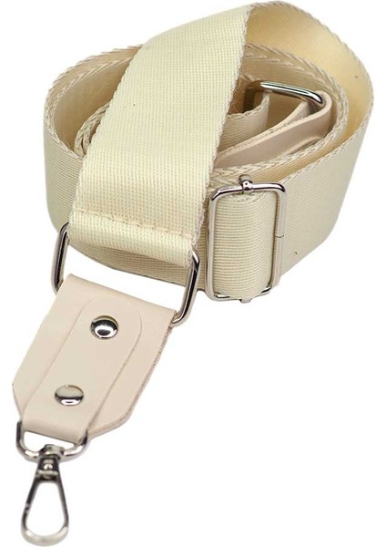 Deri Uçlu Ayarlanabilir Palaska Krem