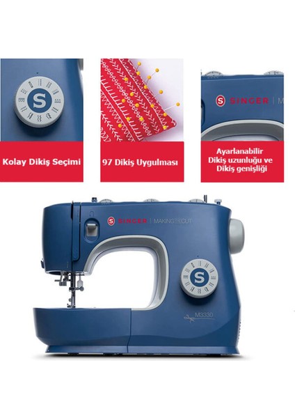 Yeni Nesil M3335 Dikiş Makinesi Making The Cut | 97 Dikiş Uygulaması | Geri Dikiş indirimleri