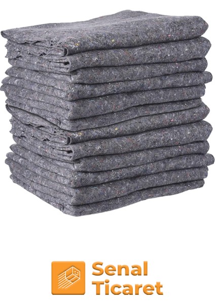 10 Adet Nakliye Battaniyesi Ambalaj Battaniyesi Şantiye 200X150CM Mobilya Sarma Taşıma