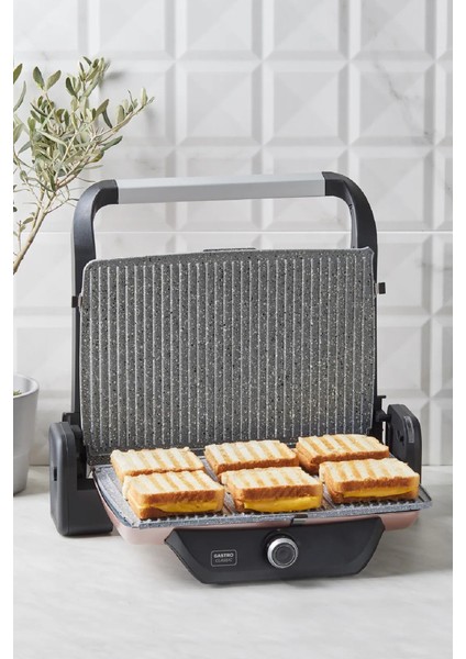 Yeni Nesil Gastro Classic Izgara ve Tost Makinesi Rosegold