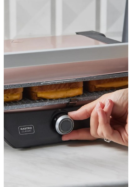 Yeni Nesil Gastro Classic Izgara ve Tost Makinesi Rosegold modelleri