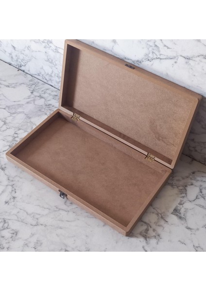 Hobi Adn Tavla Sandık Kutu Ahşap Mdf Ham Model Kutuda Sevk El Yapım