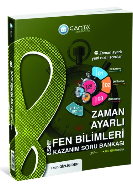 8. Sınıf Zaman Ayarlı Türkçe + Matematik + Fen Bilimleri + Inkılap Tarihi Kazanım Soru Bankası fırsatları