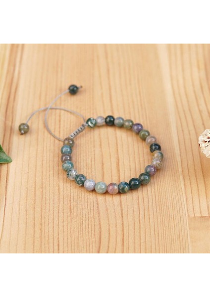 Sertifikalı Renkli Hint Akiği Orjinal ( Taşlar) Doğaltaş Bileklik - 8mm fırsatları