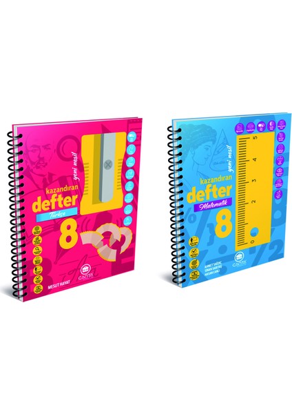 8. Sınıf Türkçe + Matematik Kazandıran Defter fiyatları