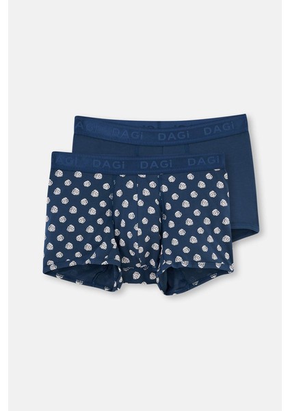 Lacivert D-Man 2'li Modal Boxer