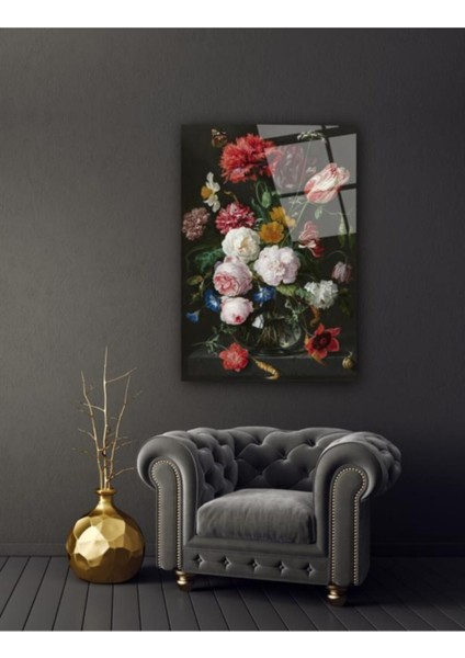 Çiçekler Cam Tablo modelleri