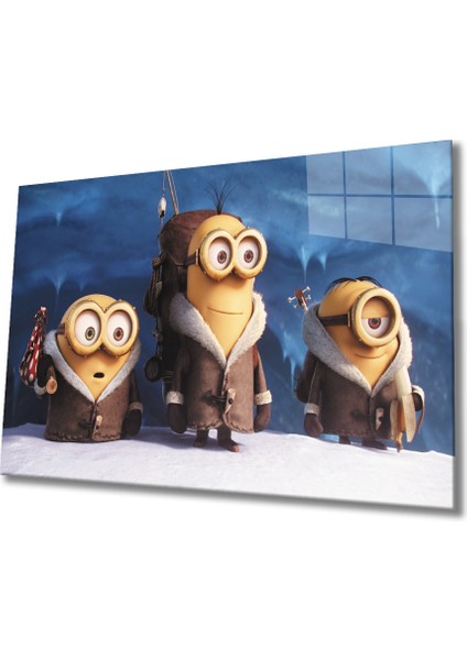 Minyonlar Cam Tablo